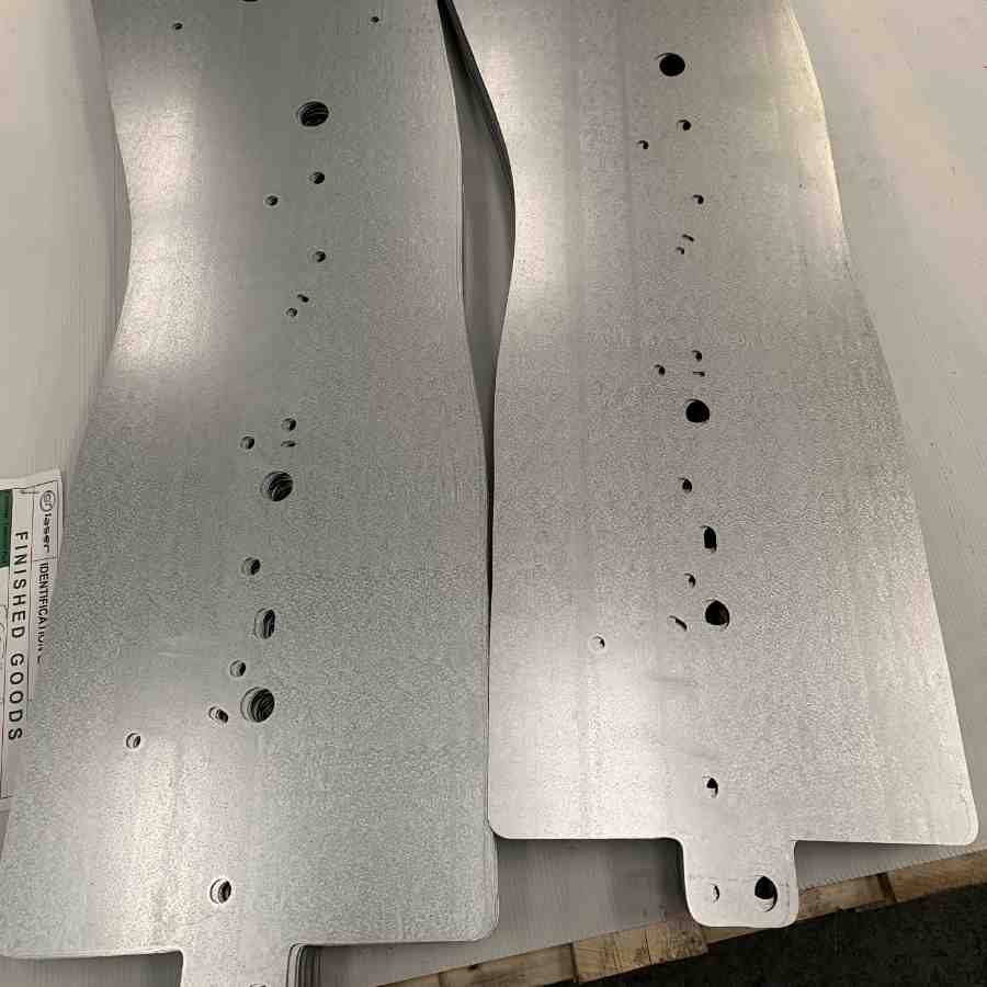 Flatbed laser cutting mild steel